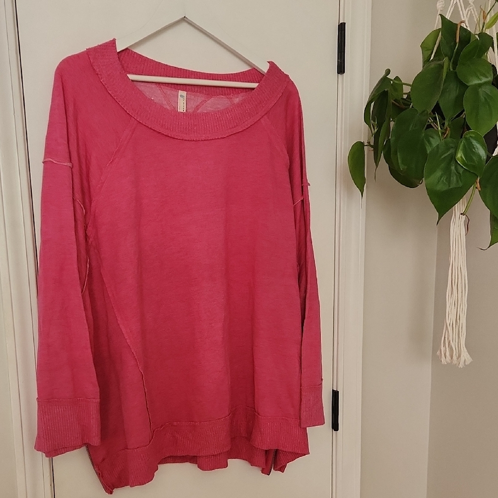 Free People Movement Pink Sweatshirt